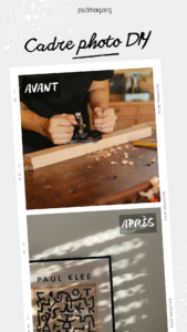 avant apres diy cadre photo