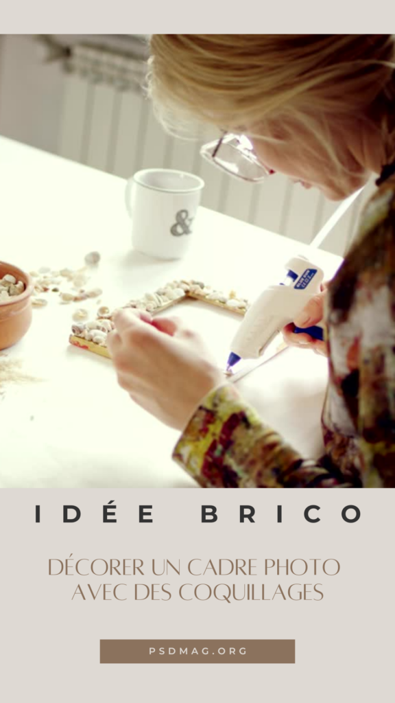 cadre photo coquillage diy